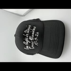 Travis Scott CM One Night in Utopia Black Trucker Hat New